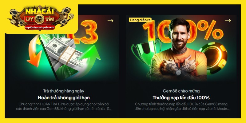 GEM88 khuyến mãi nạp tiền lần đầu cực hot